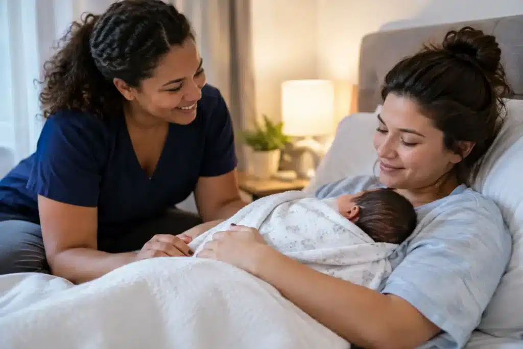 Overnight Postpartum Doula Support for New Parents